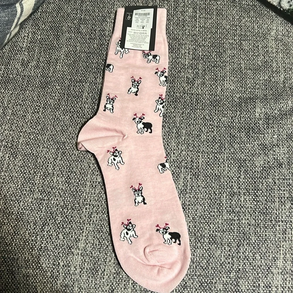 NWT J Crew Dogs with heart socks